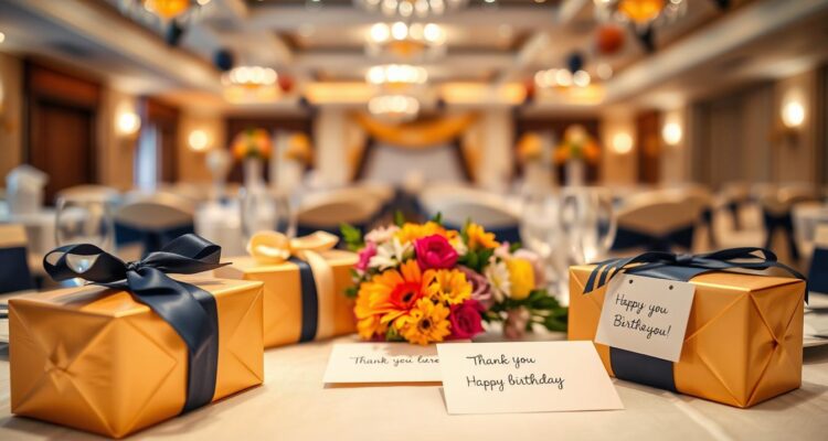 Podziękowania dla gości na 40 urodziny