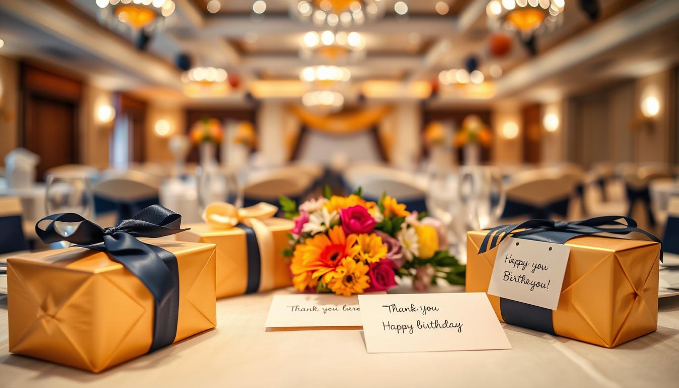 Podziękowania dla gości na 40 urodziny